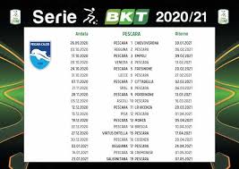 Tore, vorlagen und weitere statistiken aller spieler von pescara calcio. Calendario Pescara 2020 2021 Tutte Le Partite Calciomagazine
