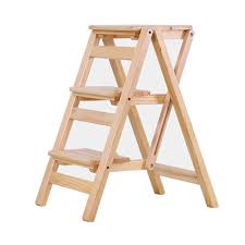 Essential in any home where children live, this wooden kitchen helper makes tall desks, cabinets and counters more. Color Black Solid Wooden Folding Ladder Stool Multifunctional Indoor Staircase Chair Kitchen Library Step Stool Game Recreation Room Furniture Home Kitchen Rayvoltbike Com
