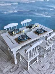 Miniature Beach Furniture 1 12 Scale Dollhouse Table And Chairs Miniatures Table Setting By Thebracelethouse On Et Beach Furniture Table And Chairs Furniture