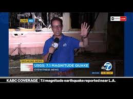 Watch america's favorite news channel abc news live streaming online for free. Breaking News 7 1 Magnitude Earthquake Reported Near Los Angeles Kabc News Coverage Youtube