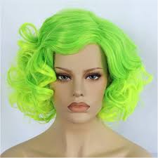 Green wig woman outlet