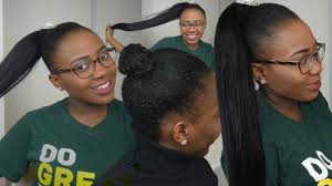 Make sure to subscribe and follow me on social! Hair Style How To Ponytail Using Braiding Hair On Short Natural Hair Beginner Friendly Youtube