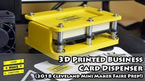 The most common business card dispensers material is bamboo. 3d Printed Business Card Dispenser Cleveland Maker Faire Prep Youtube