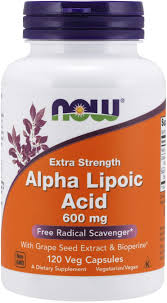 The chemistry and function of lipoic acid. Amazon Com Now Supplements Alpha Lipoic Acid 600 Mg With Grape Seed Extract Bioperine Extra Strength 120 Veg Capsules Health Personal Care