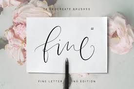 To do this, open a new document, tap the wrench icon, then tap add>insert a photo. Procreate Fine Lettering Brushes Design Cuts