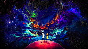 Wallpaper Rick And Morty Orange Space Planet Blue Black Stars White Green Purple Moon Red Pink 1920x1080 Destex 1919403 Hd Wallpapers Wallhere