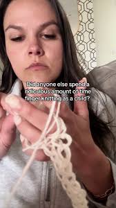 Finger Knitting Easter Basket