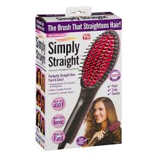 Users are surprised by the quick and dramatic improvements to scalp and hair after using the brush. Simply Straight Ceramic Straightening Brush Fast And Easy To Use As Seen On Tv Walmart Com Walmart Com