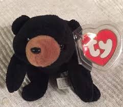 Ty Beanie Baby Blackie The Bear 3rd Gen Hang Tag 1st Gen Tush Ultra Rare 1846875726