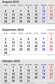 Kelebihan *tarikh cuti umum *tarikh cuti sekolah. Kalender September 2019 Als Word Vorlagen
