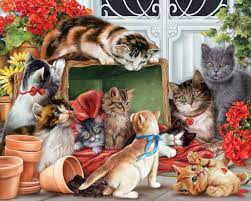 ✓free returns ✓high quality printing ✓fast . Garden Cats 1000 Pieces Vermont Christmas Company Puzzle Warehouse Cat Jigsaw Puzzle Cat Puzzle Christmas Cats
