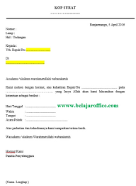 Contoh undangan pernikahan sederhana word Download Format Undangan Menggunakan Mail Merge Belajar Office