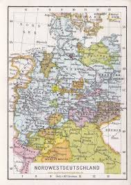 South west germany and north italy: Nordwestdeutschland 1912 Landkarte Deutschland Alte Landkarten Landkarte