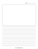 There are thick lines at the top and bottom, with a dashed line in the center. Lined Handwriting Paper Printable Pdf Madison S Paper Templates