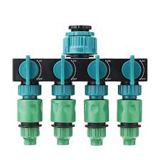 • measuring pipe thread size to find the right thread type can be confusing. Universal 4 Way Garden Hose Splitter Tap Manifold For 1 2 3 4 1 Garden Faucet Shut Off Connector Water Pipe Divider H Buy At The Price Of 18 99 In Banggood Com Imall Com