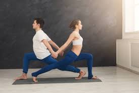 A gentle yoga class for partners and couples. áˆ Yoga Poses For Two People Stock Pictures Royalty Free Partner Yoga Images Download On Depositphotos