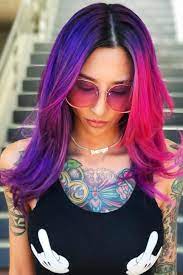 Half And Half Hair Don T Limit Yourself With Just One Shade Half And Half Hair Sassy Hair Pink And Purple Split Hair