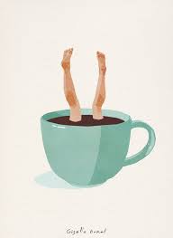 Coffee Lover Illustration Coffee Art Ilustracao De Cafe Gravuras Emolduradas Ilustracoes