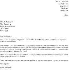 Commonly, cover letters elaborate items in one's professional profile and one's list of qualifications. Cover Letter For Part Time Job Job Cover Letter Job Cover Letter Examples Cover Letter For Resume