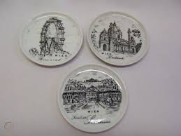 3 klagenfurt austria kurt willner coaster trinket dish