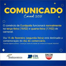 Também pode ver em que data este dia festivo recai e quantos. Sindicomercio Cdl E Sincom Divulgam Comunicado Sobre O Funcionamento Do Comercio No Feriado Do Carnaval Agazeta Bahia