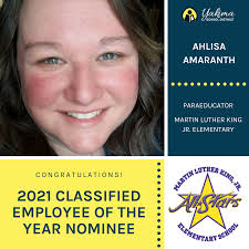 Join us in recognizing six more of our fourteen Classified School Employee  of the Year nominees! They have been recognized for consistently  demonstrating outstanding work performance, exemplary leadership,  collaboration, and dedication to