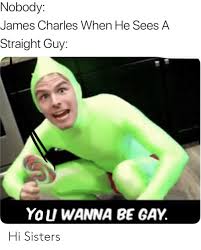 #dont @ me yall know im right #hi sisters #its ya boi #r o n a l d m c d o n a l d #shitpost #ronald mcdonald #flashback mary #james charles #cursed. Nobody James Charles When He Sees A Straight Guy Yo U Wanna Be Gay Hi Sisters Yo Meme On Sizzle