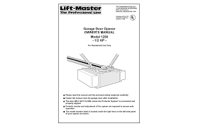 Use manual release only to. Chamberlain 1280 1 2 Hp User Manual Manualzz
