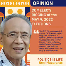 The TNT Trio composed of former DICT Secretary Ret. Brig. Gen. Eliseo Rio,  Jr., former Comelec Chairman Gus Lagman and former Banker Franklyn Ysaac,  and other professional IT groups have seriously analyzed