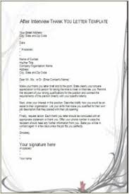 Resist the urge to go straight to the pub. After Interview Thank You Letter Template Examples Samples Free Edit With Word
