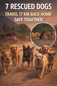 Spillvibes - Seven stolen dogs found their way back home together in  Changchun, China—sticking as one through an extraordinary journey of  survival. The group, made up of corgis, Golden Retrievers, and native