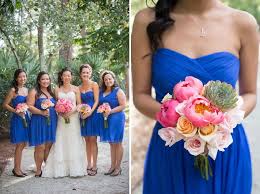 A Modern Elegant Pink And Gold Wedding Every Last Detail Blue Bridesmaid Dresses Blue Wedding Inspiration Wedding Colors Blue