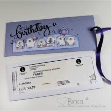 For My Lovely Drehn81 I Made This Ticket Packaging For Our Upcoming Concert From Gutschein Verpacken Geburtstag Gutschein Verpacken Hochzeit Karten Verpacken