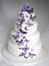 Butterfly Wedding Ideas That Will Make Your Heart Skip A Beat Butterfly Wedding Cake Spring Wedding Cake Purple Wedding Cakes