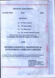 General conditions when buying land. What Is A Deed Of Assignment And The Foolish Risk Your Taking For Not Having A Deed Of Assignment For Your Land Omonile Lawyer