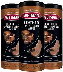 Best leather cleaner for cream sofa. Amazon Com Weiman Leather Wipes 3 Pack Clean Condition Ultra Violet Protection Help Prevent Cracking Or Fading Of Leather Furniture Car Seats And Interior Shoes Health Personal Care