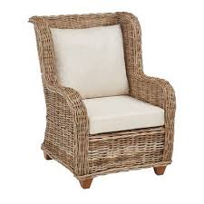 In Our Santorini Chair The Traditional Wingback Gets A Breezy Artisanal Makeover It Starts With A Hardwood Mah In 2020 Chair Outdoor Wicker Furniture Furniture Sale