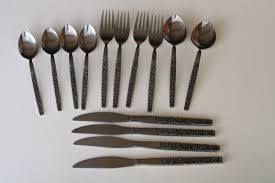 Floral bouquet aka silver bouquet 1960 | rogers & bro. Vintage Japan Oneida Northland Stainless Flatware Embossed Pansies Floral Ohs46