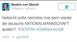 Her party supports and defends israel. Beatrix Von Storch Afd Vizechefin Beleidigt Deutsche Nationalmannschaft