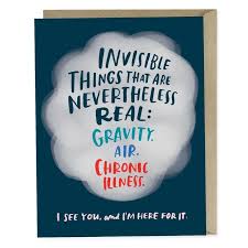 Invisible Illness Empathy Card Empathy Cards Emily Mcdowell Card Emily Mcdowell