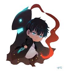 Sung Jin-Woo & Igris Chibi Art by 明菜 : rsololeveling
