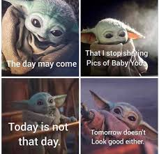 61 Likes 1 Comments Baby Yoda Babyyodaclub On Instagram This Is Me Follow Babyyodaclub For More Follow Baby Yoda Funny Yoda Meme Star Wars Yoda