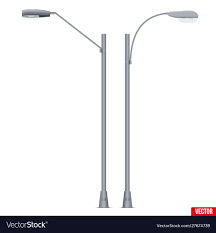 Street Light Lamp Post Isolated Royalty Free Vector Image