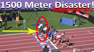 To find the equivalent of 1,500 meters in miles, divide 1,500 meters by 1,610 meters. 1500 Meter Race Disaster 3rd Track Meet Rahh2017 Youtube