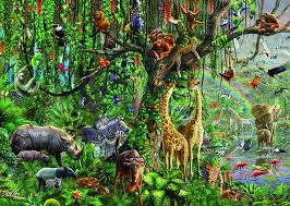 With our hundreds of puzzles, we supply puzzles of piece counts from 25 pieces to over 3,000 pieces but we also carry different types of puzzles. 3000 Piece Animal Jigsaw Puzzles Jigsaw Puzzles For Adults Jungle Tree Animal Paintings Custom Wall Murals