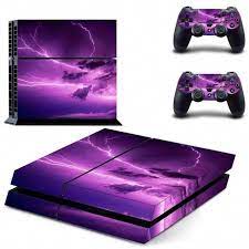 Lightning Sky Ps4 Skin For Playstation 4 Console And Controllers Ps4 Skins Ps4 Skins Decals Lightning Sky