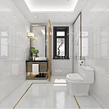 Bán buôn gạch trắng tinh khiết 400X800 gạch ốp tường phòng khách màu xám  toàn thân gốm jazz trắng lát sàn nhà bếp nhà vệ sinh - Xuất Nhập Khẩu