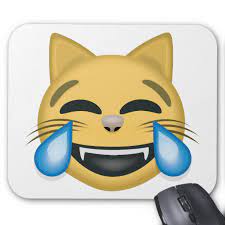 Cat Face With Tears Of Joy Emoji Mousepad Cat Face Cat Mouse Cats