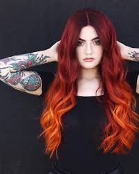 45 Classy Ombre Hair Color Ideas For Women Trending This Year Classy Color Hair Ideas Ombre Trending Wome In 2020 Fire Red Hair Orange Ombre Hair Fire Hair Color