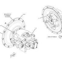 307D YC85 Excavator Hydraulic Pump PVC90R For 296-3867 296-3866